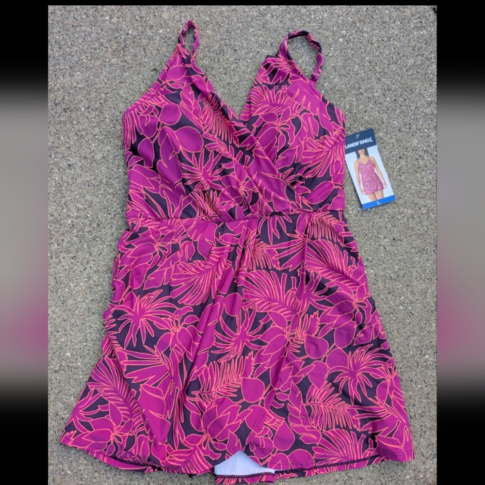 Nwt Lands' End Women's Swimsuit Size L